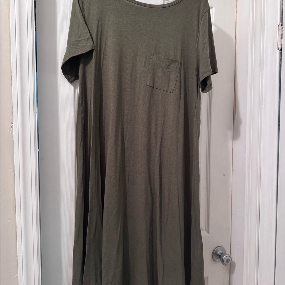 LuLaRoe Olive Green Dress